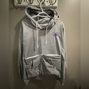 The Animal Rescue Site XXXL hoodie with pet pocket